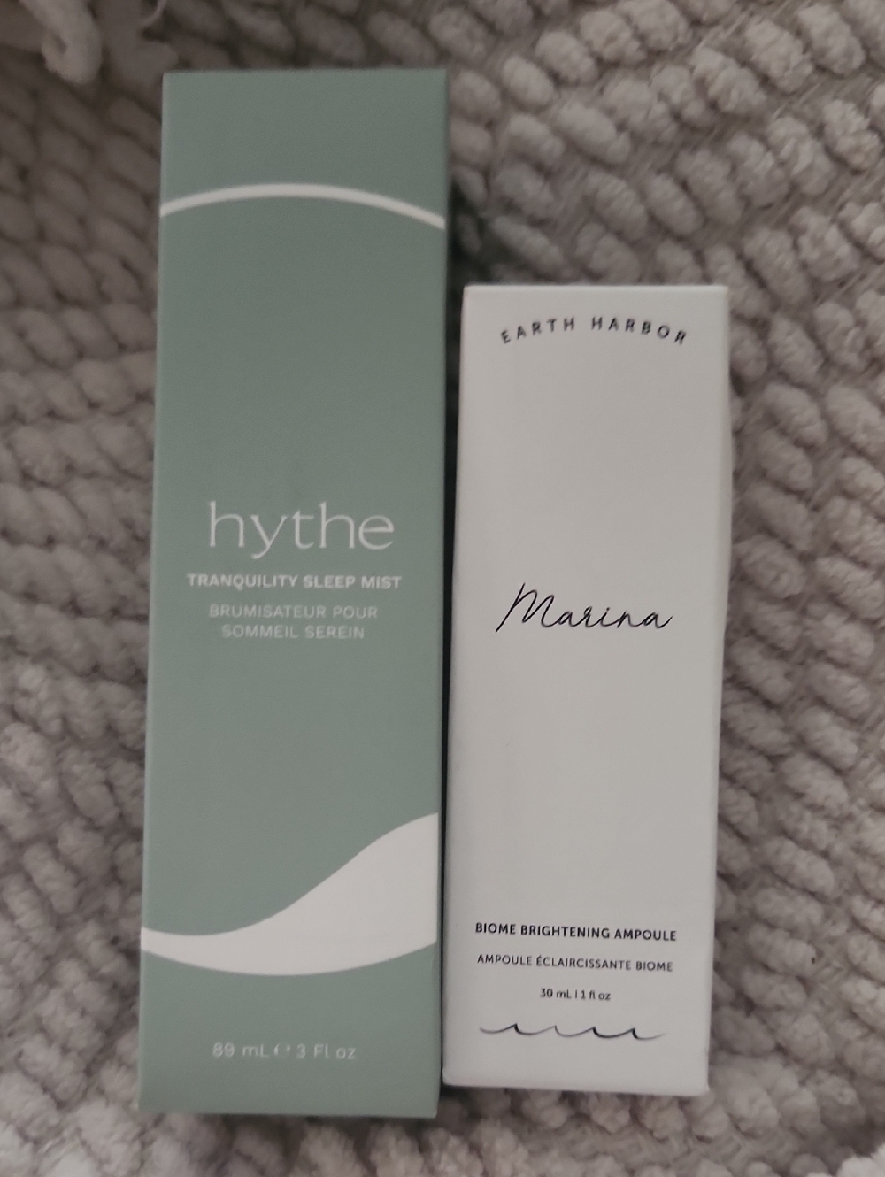 hythe Tranquility Sleep Mist & Marina Biome Brightening Ampoule Duo